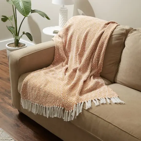 DII&reg; Double Diamond Throw Pumpkin Spice {6}