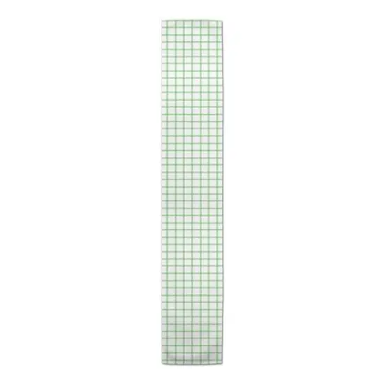Grids Indoor/Outdoor Table Runner Green {1}