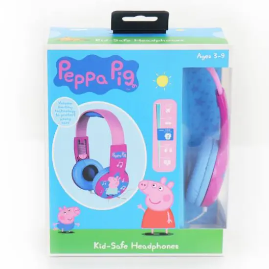 Peppa Pig Pink Kid-Safe Volume Limiting Headphones {4}