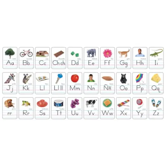 Spanish Alphabet Cards with Photos {3}