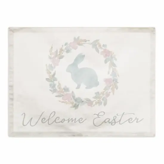 Easter Wreath KAM 2 18" x 14" Poly Twill Placemat {1}