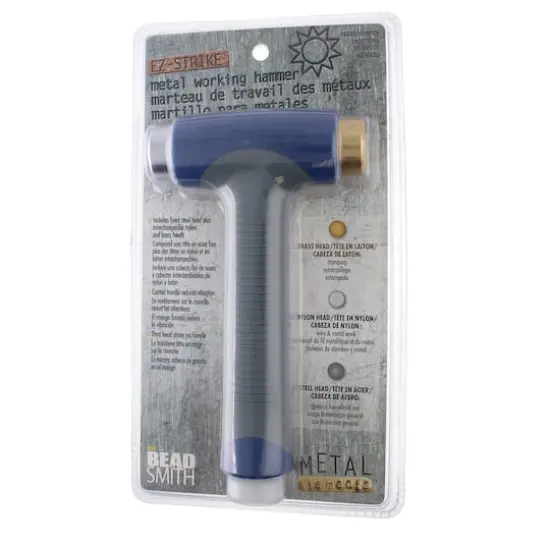 The Beadsmith&reg; Metal Elements 3-in-1 EZ-STRIKE Metal Working Hammer {1}