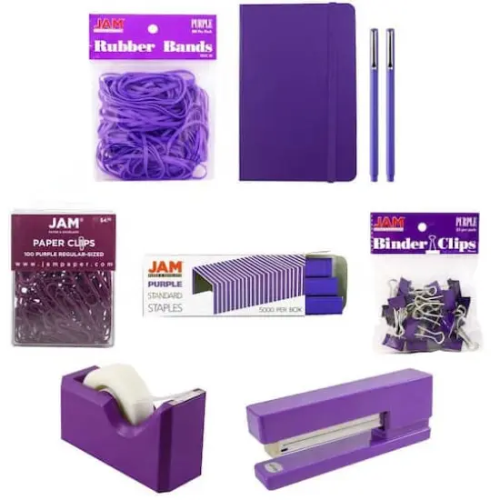 JAM Paper Complete Desk Kit Purple {1}