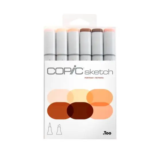 Copic&reg; Sketch 6 Color Portrait Marker Set {4}