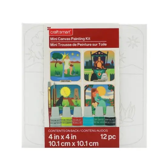 4" x 4" Tarot Canvas Painting Kit by Craft Smart&reg; {6}