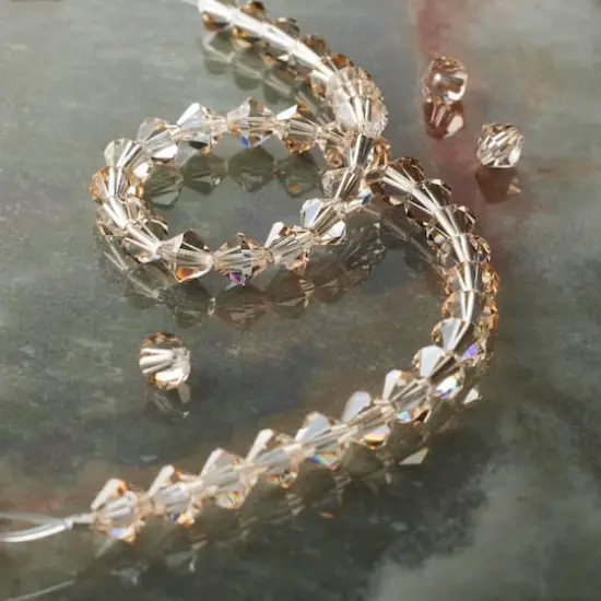 Preciosa Glass Crystal Bicone Beads, 6mm by Bead Landing&trade; Honey {3}