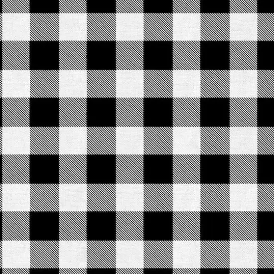 Fabric Editions White & Black Buffalo Check Cotton Fabric {4}