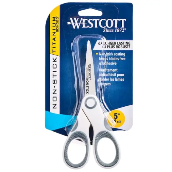 Westcott&reg; 5" Titanium Bonded Non-Stick Scissors {6}