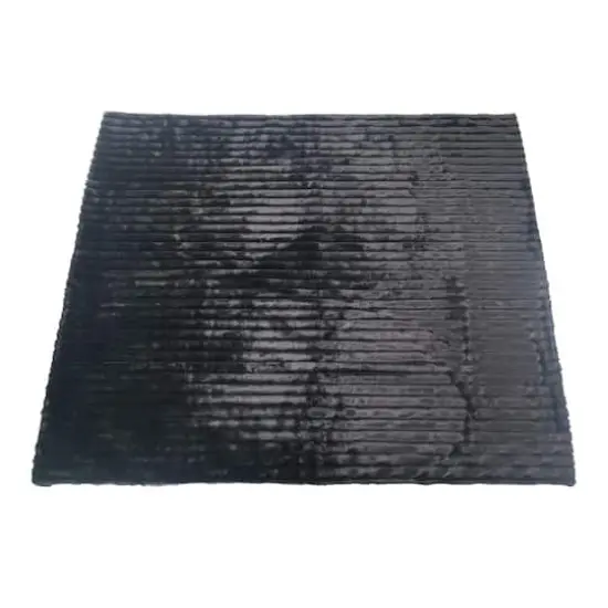 60" Black Faux Fur Throw Blanket by Ashland&reg; {3}