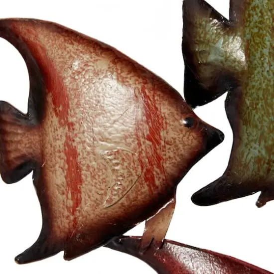 Multicolor Metal Coastal Fish Wall D&eacute;cor {3}