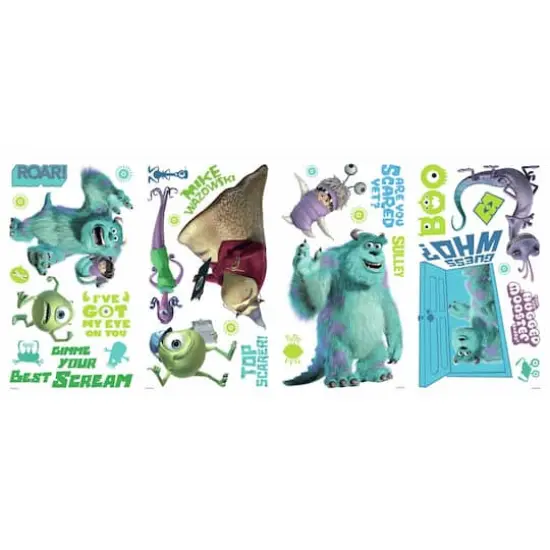 RoomMates Monsters Inc. Peel & Stick Wall Decals {1}