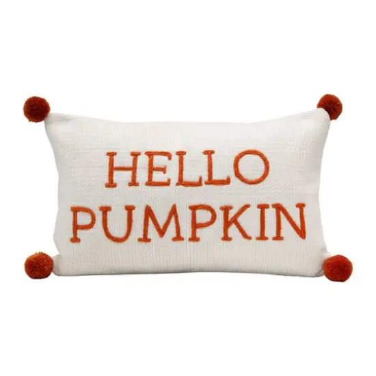 Hello Honey&reg; Hello Pumpkin Lumbar Pillow {1}