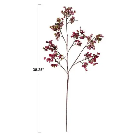 Hello Honey&reg; 38.25" Burgundy Faux Berry Stem {4}