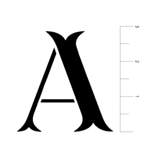 3" Uppercase Alphabet Stencils by Craft Smart&reg; {4}