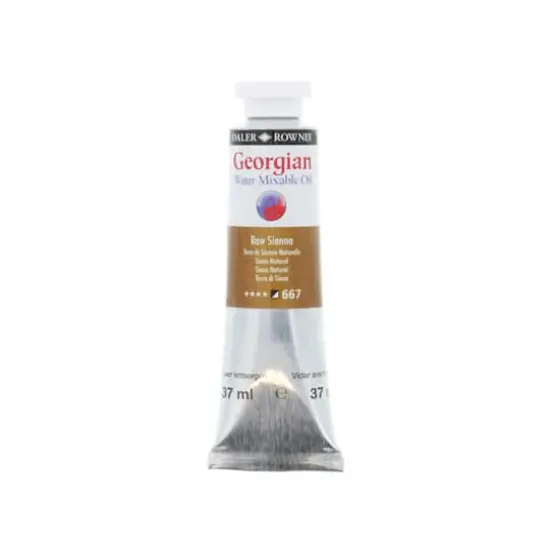 Daler-Rowney&reg; Georgian Water Mixable Oil Paint, 37mL 667 Raw Sienna {1}