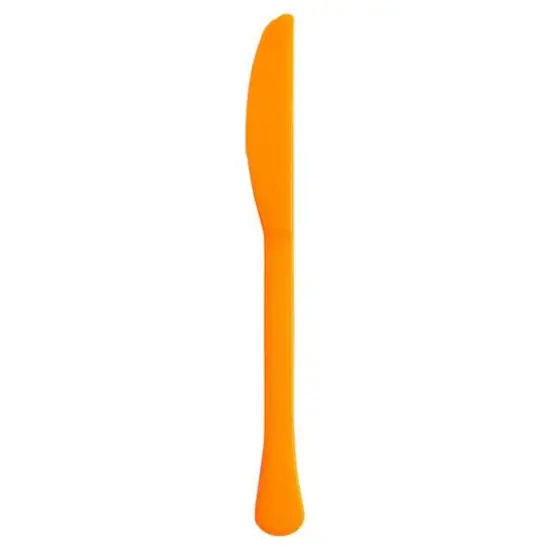 JAM Paper Premium Utensils Plastic Knives Party Pack, 48ct. Orange {1}