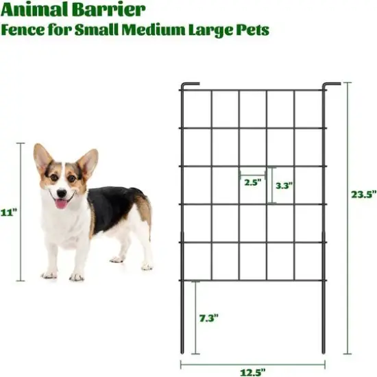 NEX&trade; 23.5" Black Rustproof Metal Wire Animal Barriers, 35ct. {3}