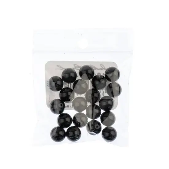 Preciosa Maxima Gemcolor 8mm Glass Pearls, 20ct. Magic Black {3}