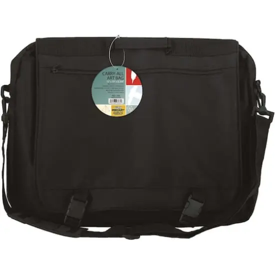 Pro Art&reg; Black 19" x 15" Art Supply Messenger Bag {1}