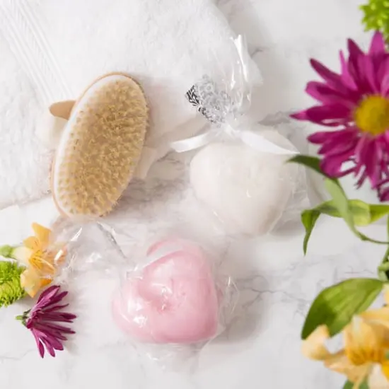 European Soaps Heart Soap Gift Bag, 200g Tea Rose {4}