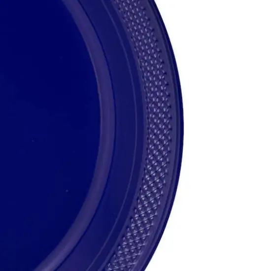 JAM Paper 10.25" Plastic Party Plates, 20ct. Navy Blue {4}