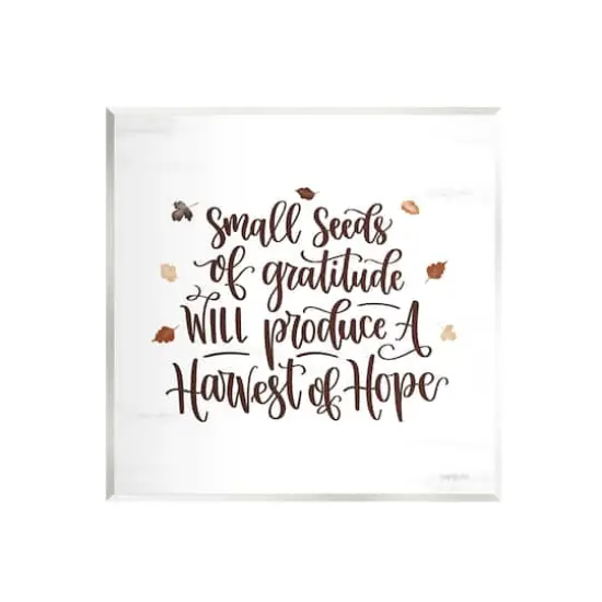 Stupell Industries Harvest of Hope Phrase Wall Plaque Art {1}