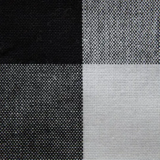 DII&reg; Reversible Gingham & Buffalo Check Placemat Set, 4ct. Black/White {6}