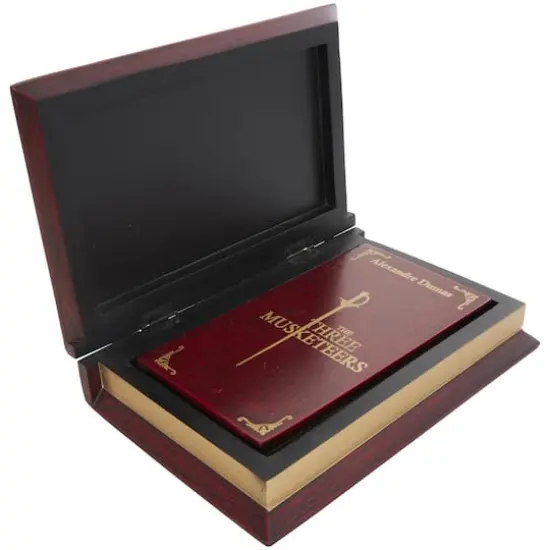 Red The Three Musketeers Storage Faux Book Box Set {4}