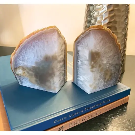 Natural Agate Bookends Set of 2 {3}