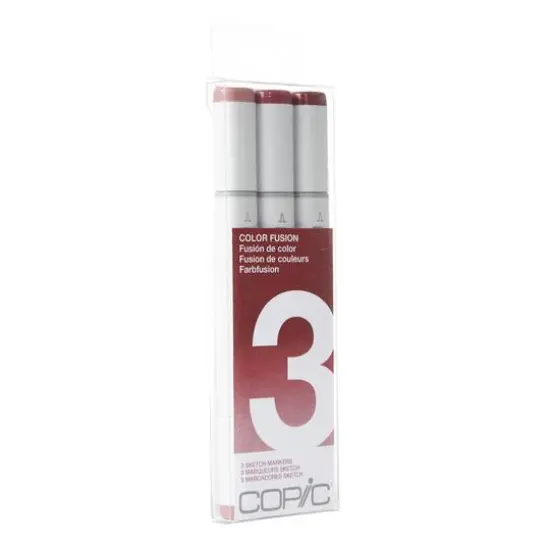 Copic&reg; Sketch Marker Color Fusion Set 3, 3 Color Red {1}