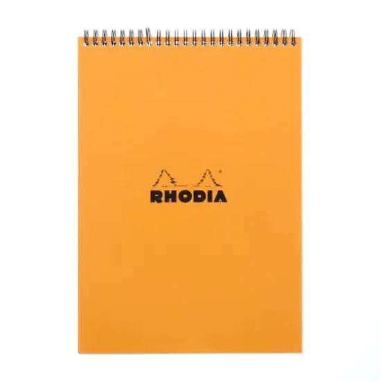 Rhodia&reg; Orange Lined Wire-Bound Sketchbook, 8.25" x 11.75" {1}