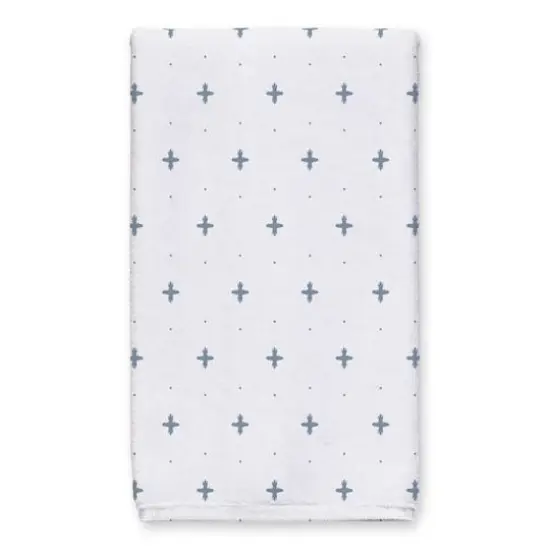 Live In The Sunshine Swim In The Sea Tea Towel Set Blue on White {4}