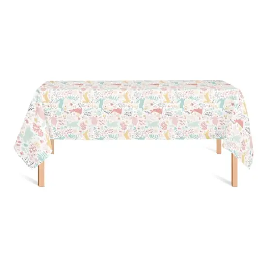 Scandinavian Bunny Pattern 58" x 102" Tablecloth {3}