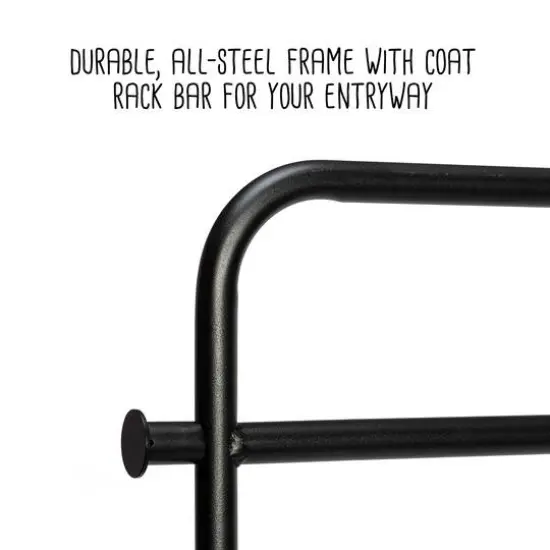 Honey Can Do Swivel Entryway Coat Rack with Shoe Storage {8}