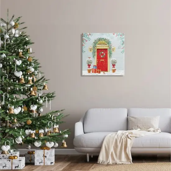 Stupell Industries Winter Doorway Christmas Gifts Canvas Wall Art {3}