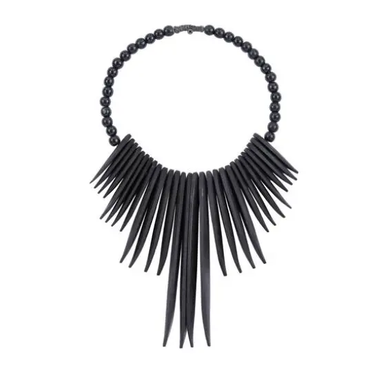 Black Wood Bohemian Wall Decor, 13" x 13" x 3" {5}