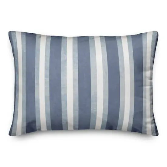 Blue Stripes 14" x 20" Indoor / Outdoor Pillow {1}