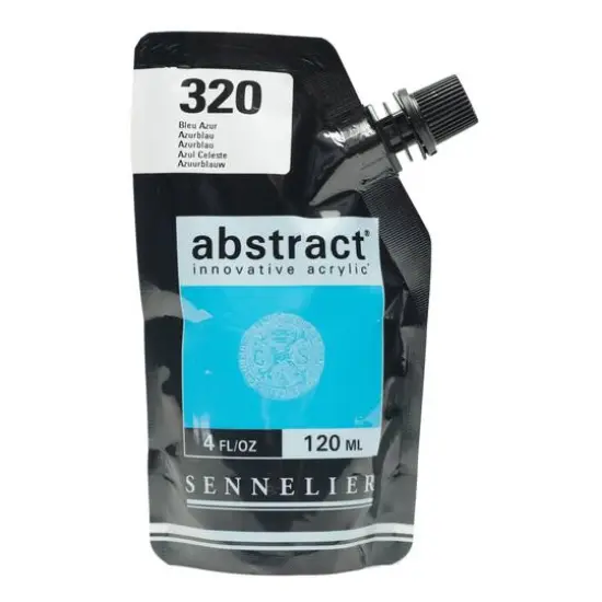 Sennelier Abstract&reg; Satin Acrylic Paint, 4oz. Azure Blue {1}