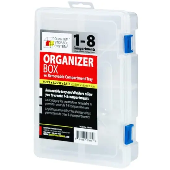 Quantum Storage Systems&reg; Clear 1-6 Compartment Storage Boxes {2}
