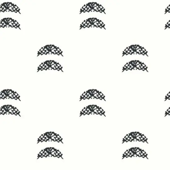 RoomMates Rose Lindo Half-Moon Peel & Stick Wallpaper Black {2}