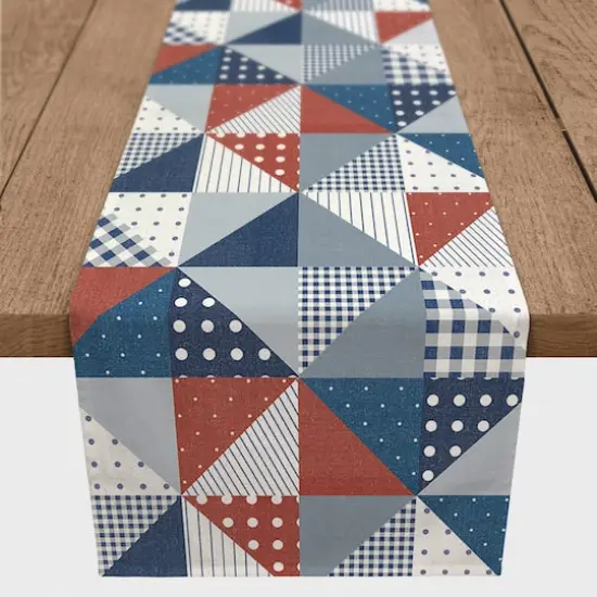 90" Patchwork Quilt Cotton Twill Runner {3}