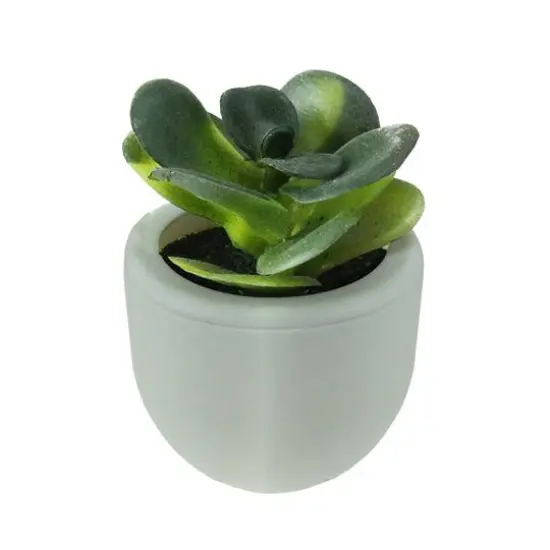3" Artificial Tabletop Planter with White Pot {1}