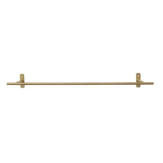 Hello Honey&reg; Matte Brass Finish Modern Metal Hanging Bar {6}