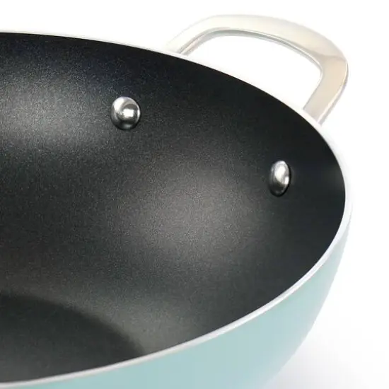 Martha Stewart 12" Turquoise Aluminum Nonstick Essential Pan With Lid {7}