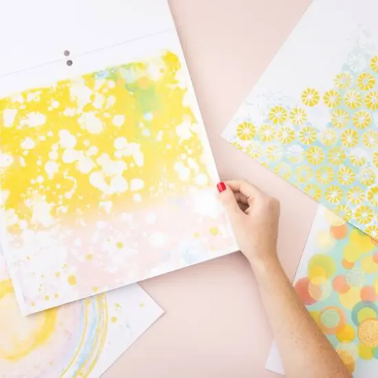 Vicki Boutin Print Shop Painted Backgrounds Mixed Media Paper Pad, 12" x 12" {6}