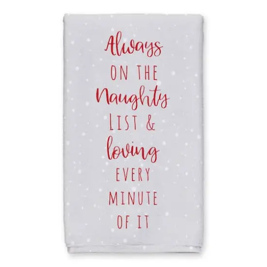 Always On Naughty List Tea Towels - Set of 2 {3}