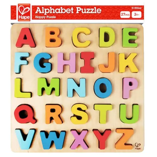 Hape Wooden Alphabet Puzzle {1}