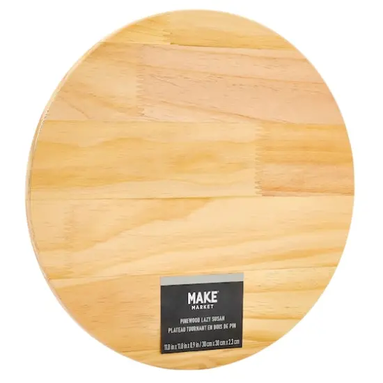 12" Pinewood Lazy Susan by Make Market&reg; {7}