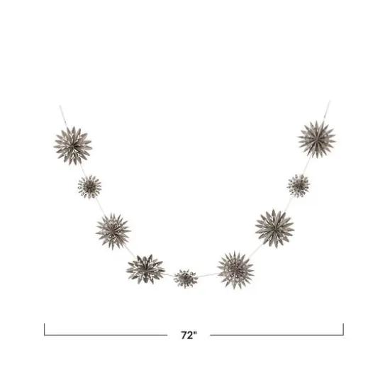 Hello Honey® 6ft. Gray Paper Snowflake Garland in Kraft Box {6}