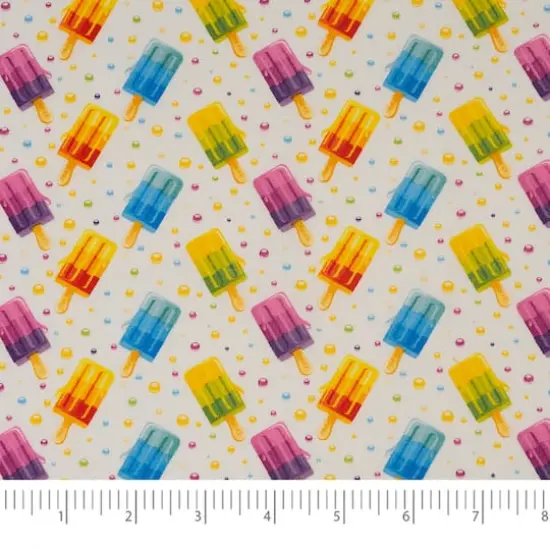 SINGER Rainbow Fruit Popsicle Cotton Fabric {4}